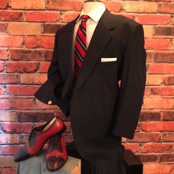 Botany 500 Portly Blue Blazer - Picture 13 of 17